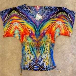 Luli Fama Agua de Fuego dress coverup